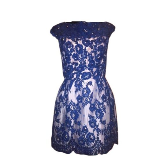 Luxury Designer Couture Glamour Runway Lace Evening Cocktail Prom Party Dress NW - Picture 2 of 16